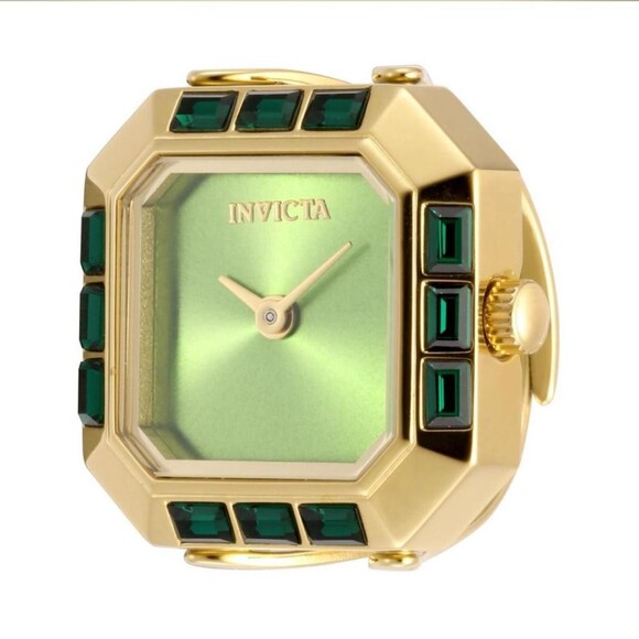 Invicta Emerald Ring Watch New 3 E 67